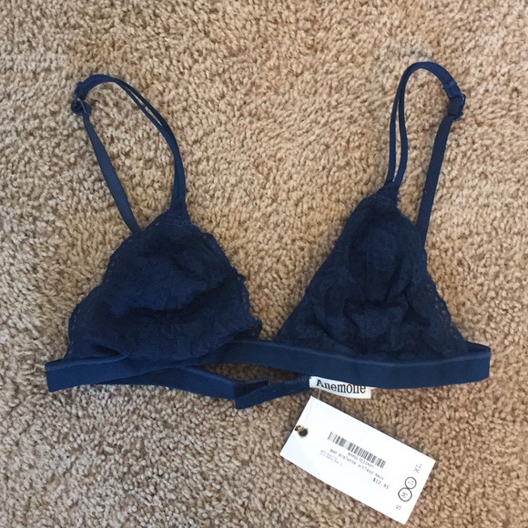 Anemone Other - Navy Lace Bralette NWT